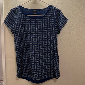 Blue design blouse